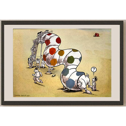 Markus Grolik 29x21cm Orijinal Karikatür BOD06588