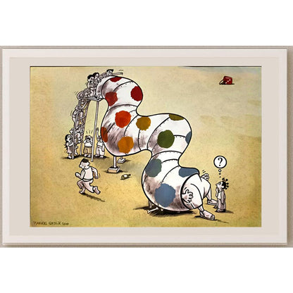 Markus Grolik 29x21cm Orijinal Karikatür BOD06588