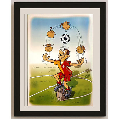 Roman Michel 29x21cm Orijinal Karikatür BOD06589