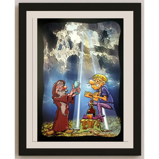 Roman Michel 29x21cm Orijinal Karikatür BOD06591