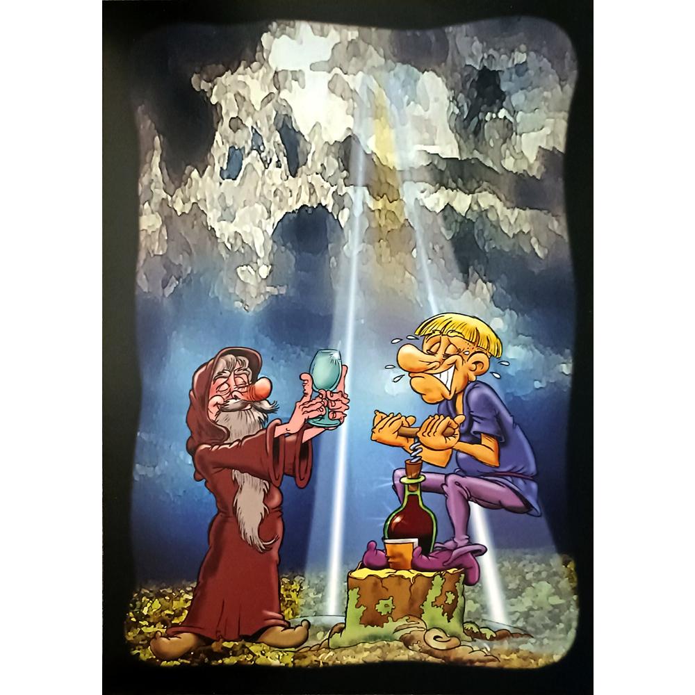 Roman Michel 29x21cm Orijinal Karikatür BOD06591