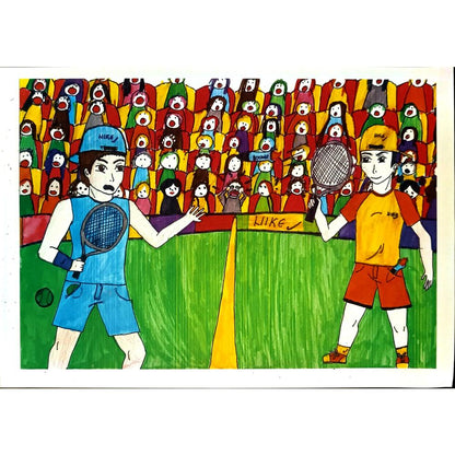 Katarina Hırbojevic 29x21cm Orijinal Karikatür BOD06594