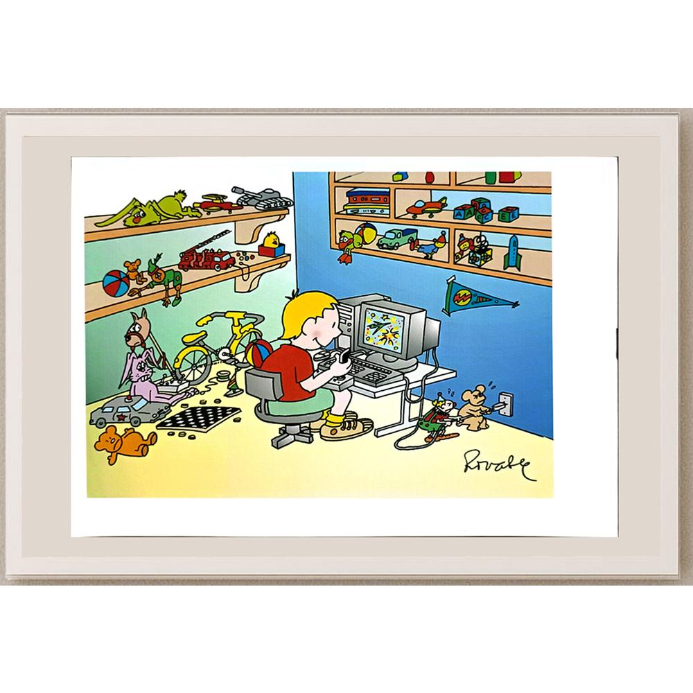 Shinji Iwamoto 29x21cm Orijinal Karikatür BOD06598