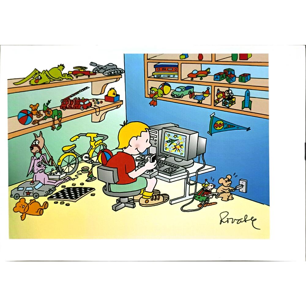 Shinji Iwamoto 29x21cm Orijinal Karikatür BOD06598