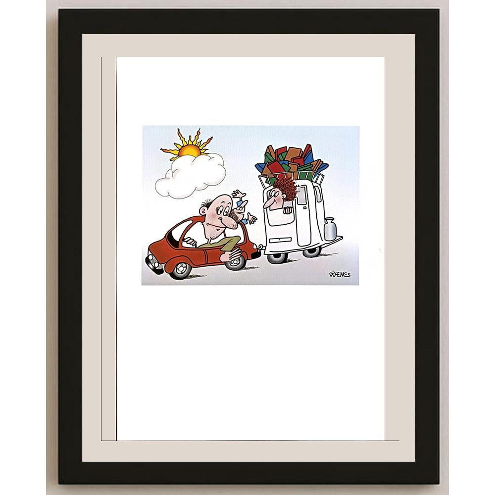 Willem Henkes 29x21cm Orijinal Karikatür BOD06604