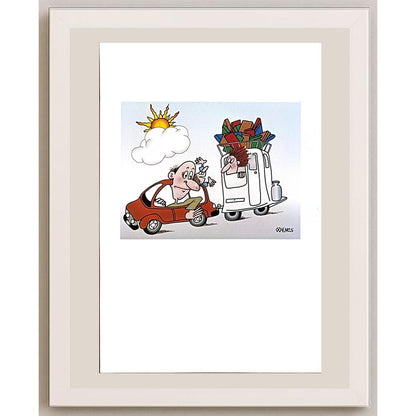 Willem Henkes 29x21cm Orijinal Karikatür BOD06604