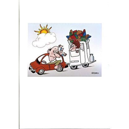 Willem Henkes 29x21cm Orijinal Karikatür BOD06604
