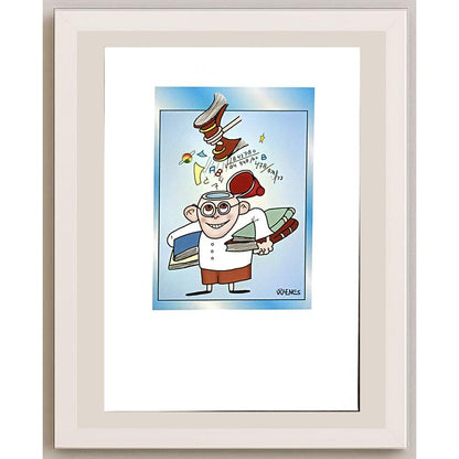 Willem Henkes 29x21cm Orijinal Karikatür BOD06605