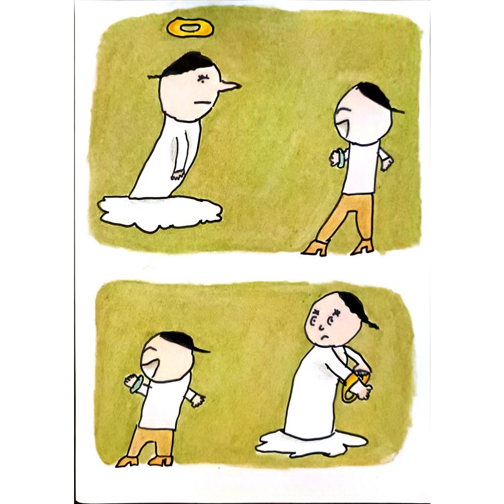 Shi Tian Jun 29x21cm Orijinal Karikatür BOD06614