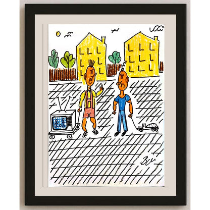 Bohumil Novak 29x21cm Orijinal Karikatür BOD06619