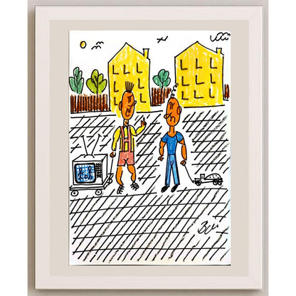 Bohumil Novak 29x21cm Orijinal Karikatür BOD06619