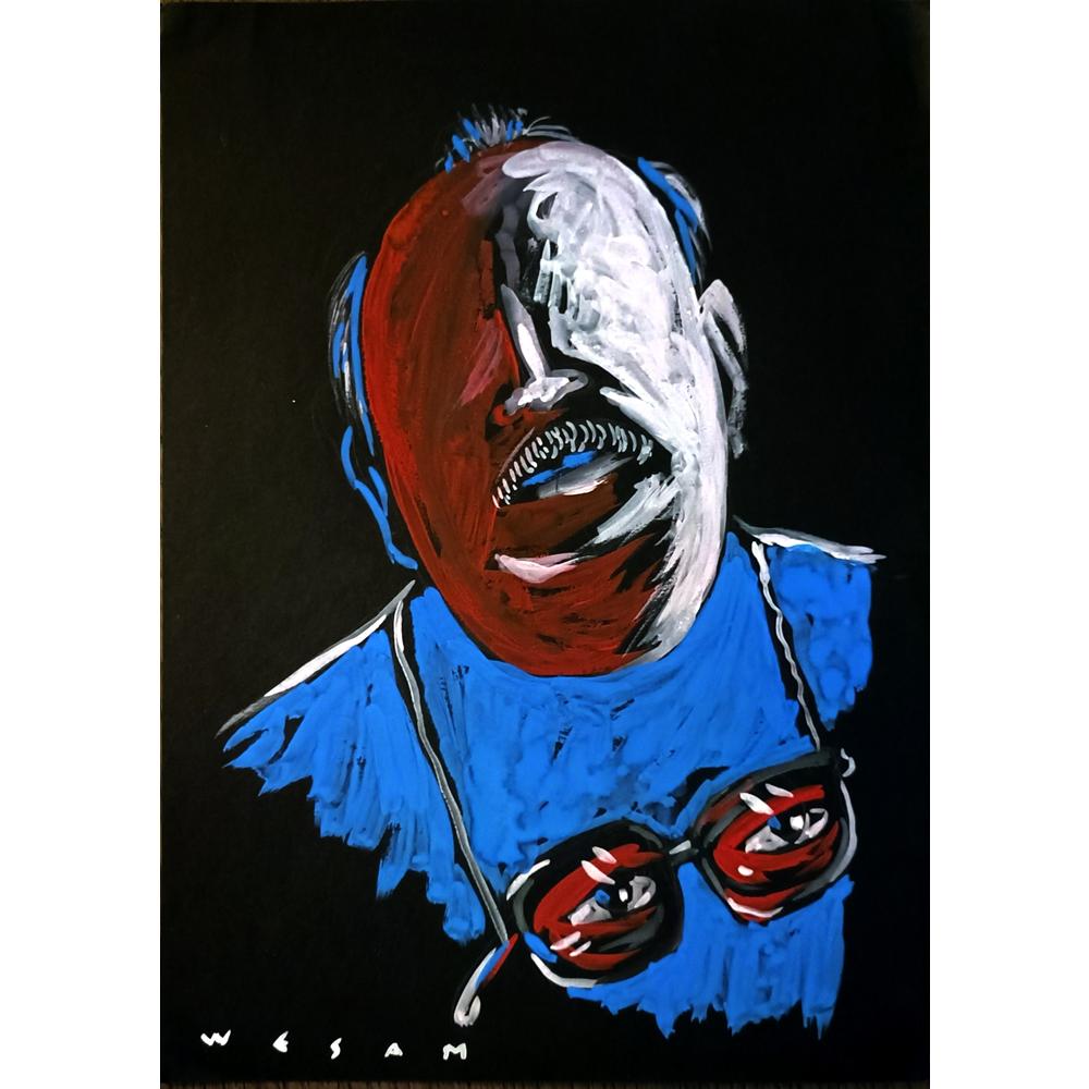 Wesam Khalil 29x21cm Orijinal Karikatür BOD06620