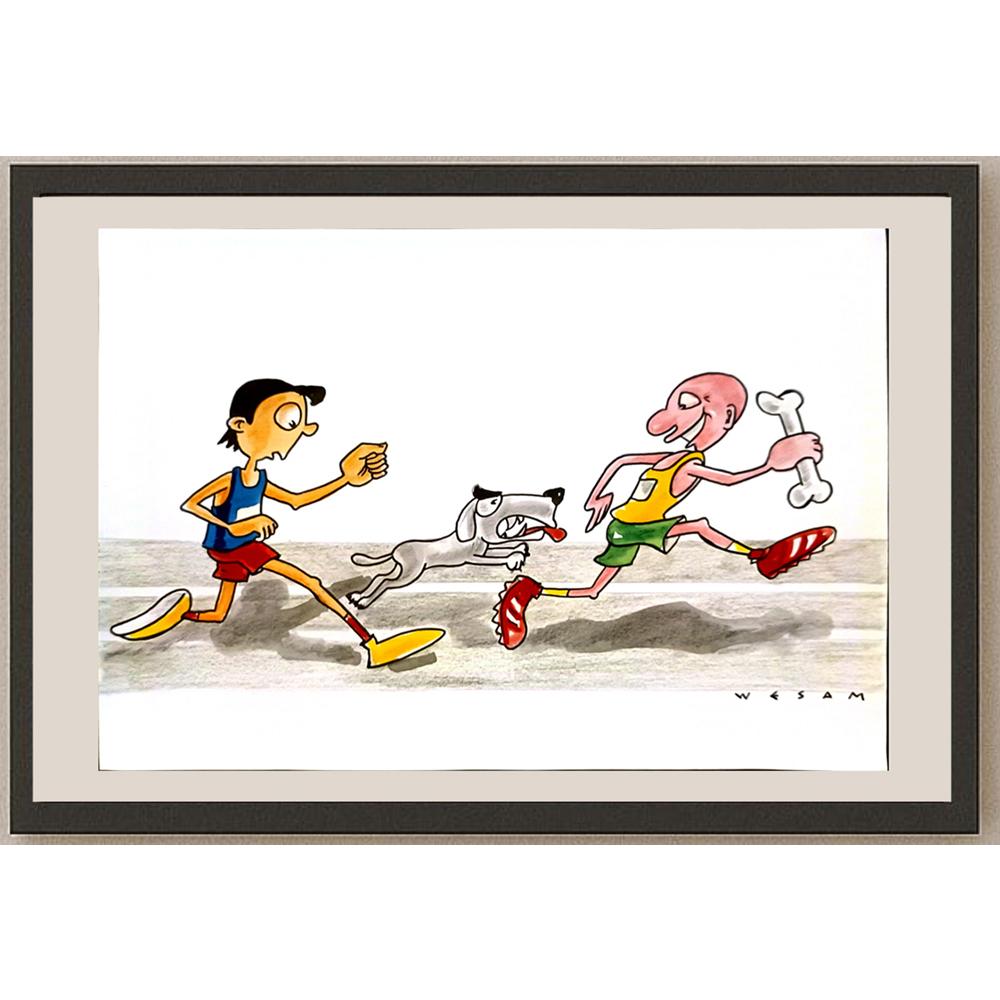 Wesam Khalil 29x21cm Orijinal Karikatür BOD06621
