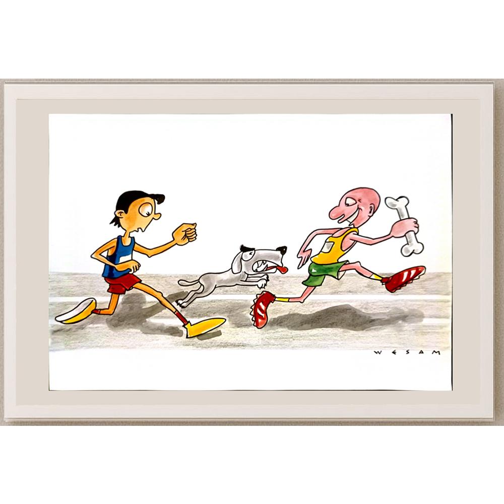 Wesam Khalil 29x21cm Orijinal Karikatür BOD06621