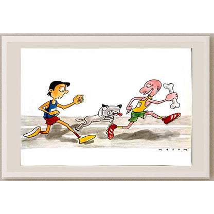 Wesam Khalil 29x21cm Orijinal Karikatür BOD06621