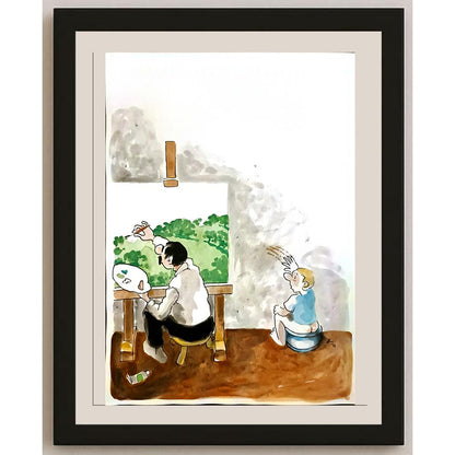 Valentin Georgiev 29x21cm Orijinal Karikatür BOD06633