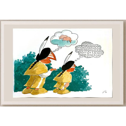 Valentin Georgiev 29x21cm Orijinal Karikatür BOD06634