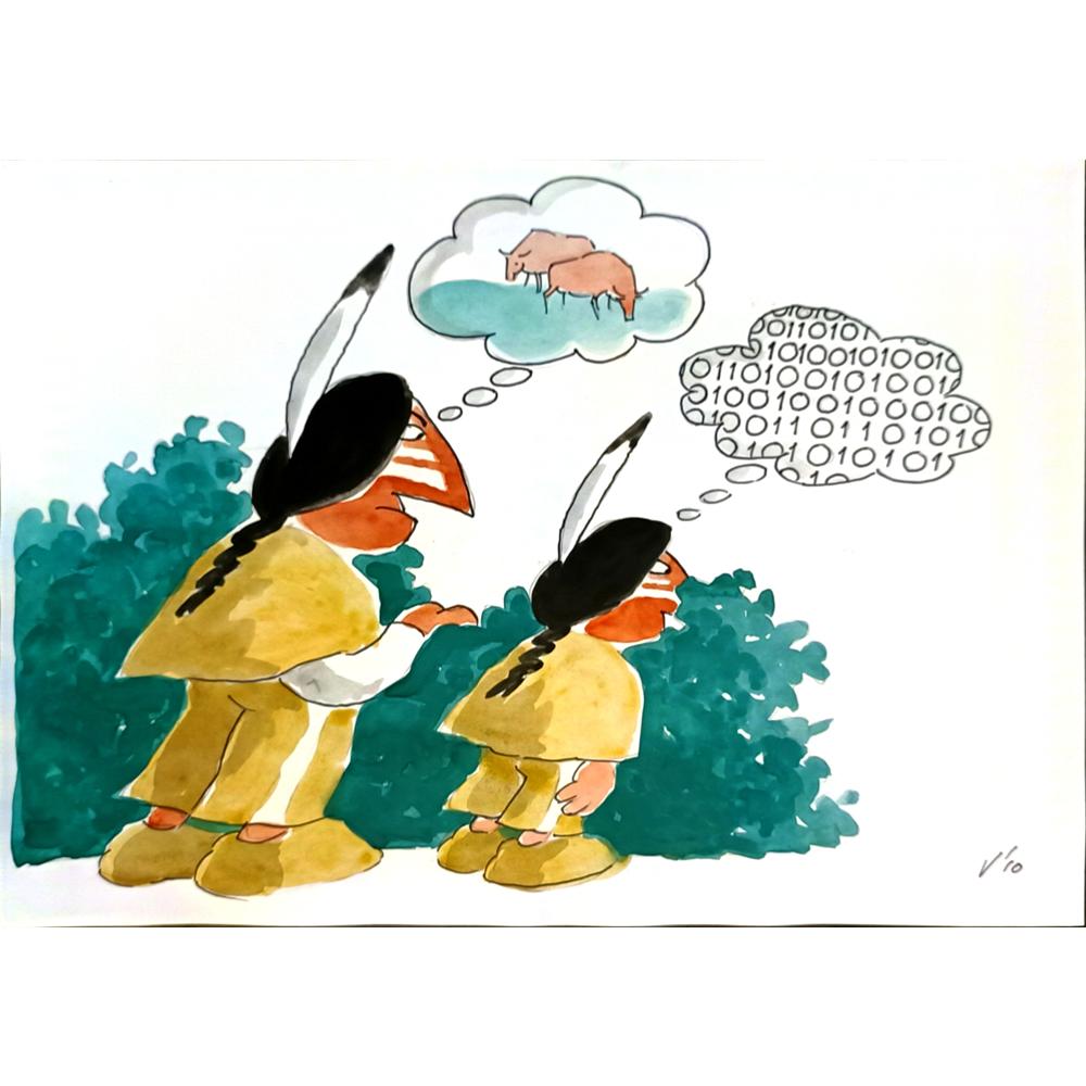 Valentin Georgiev 29x21cm Orijinal Karikatür BOD06634