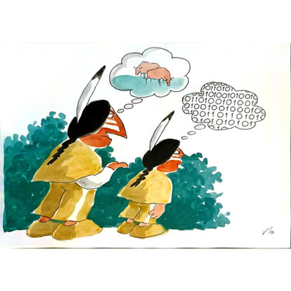 Valentin Georgiev 29x21cm Orijinal Karikatür BOD06634