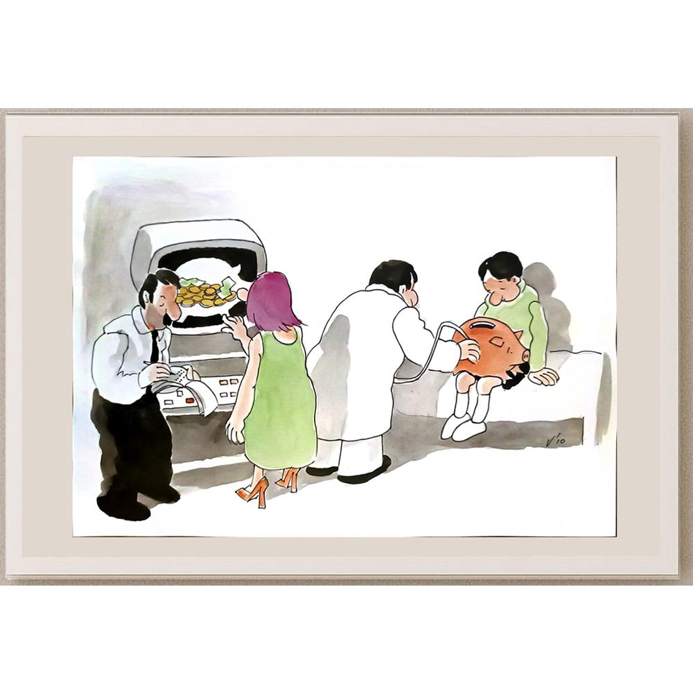 Valentin Georgiev 29x21cm Orijinal Karikatür BOD06636