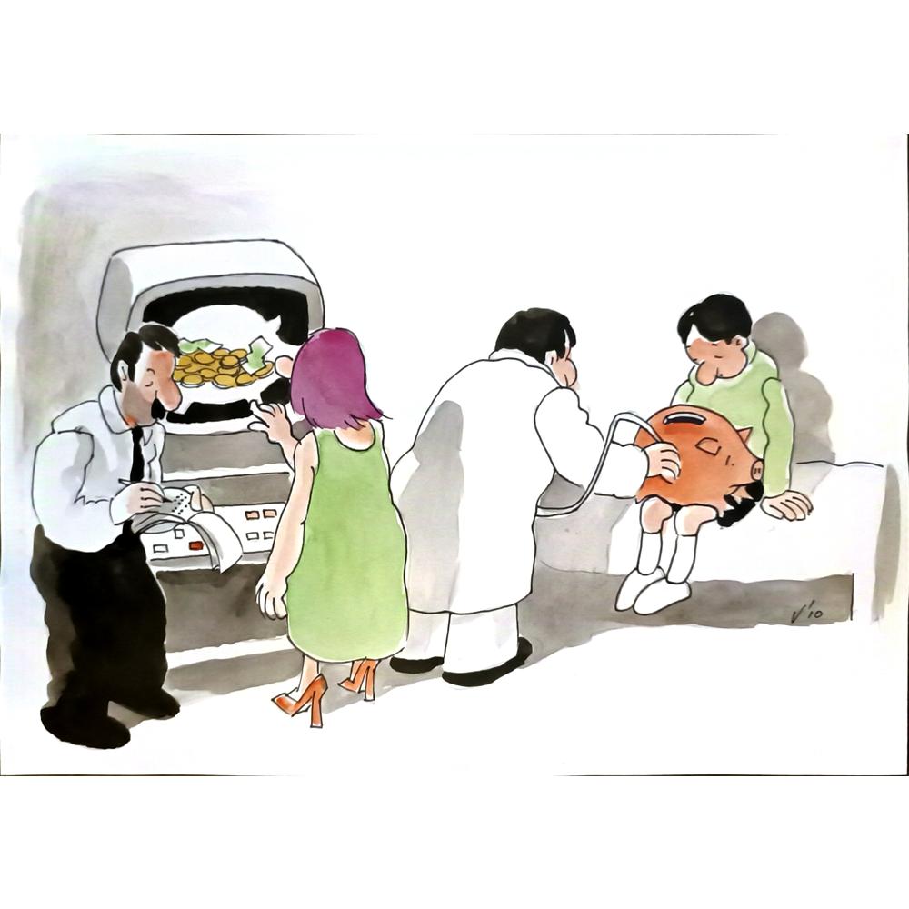 Valentin Georgiev 29x21cm Orijinal Karikatür BOD06636