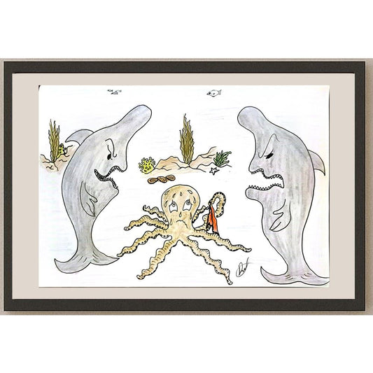 Dilek Küçük 29x21cm Orijinal Karikatür BOD06638