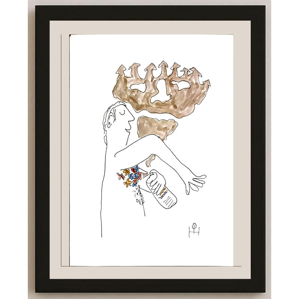 Heino Partanen 29x21cm Orijinal Karikatür BOD06639