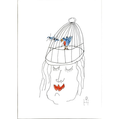 Heino Partanen 29x21cm Orijinal Karikatür BOD06641