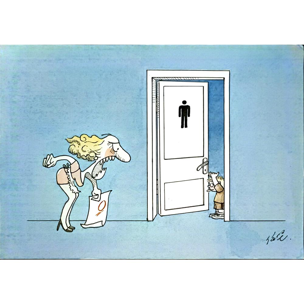 Ren Jian 29x21cm Orijinal Karikatür BOD06647