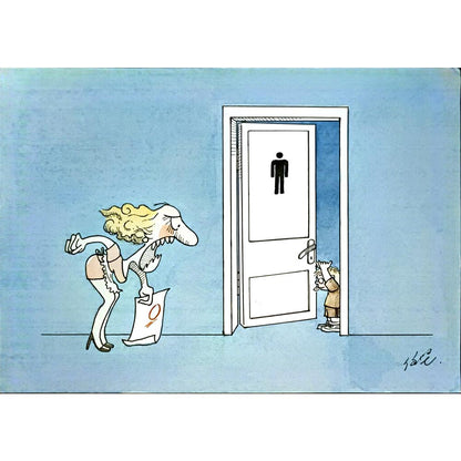 Ren Jian 29x21cm Orijinal Karikatür BOD06647