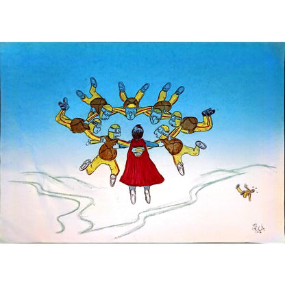 Tiana Juliansyah 29x21cm Orijinal Karikatür BOD06648