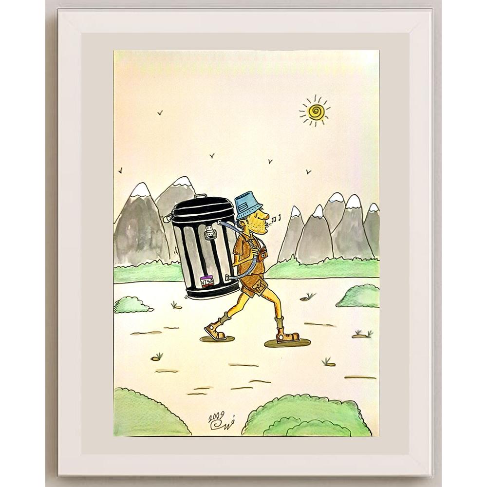 Rahim Garamaleky 29x21cm Orijinal Karikatür BOD06650