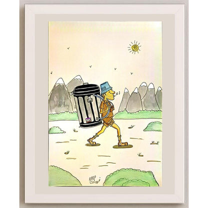 Rahim Garamaleky 29x21cm Orijinal Karikatür BOD06650
