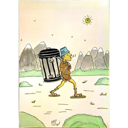 Rahim Garamaleky 29x21cm Orijinal Karikatür BOD06650