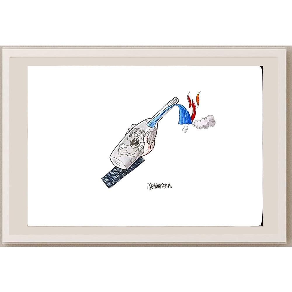 Serdar Sayar 35x25cm Orijinal Karikatür BOD06656