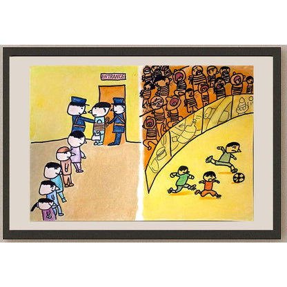 Zhou Cong Xiang Yu 29x21cm Orijinal Karikatür BOD06657