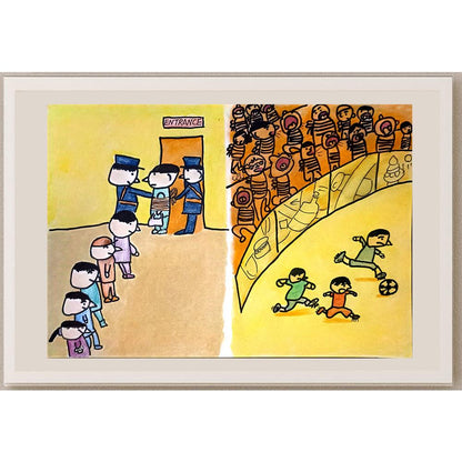 Zhou Cong Xiang Yu 29x21cm Orijinal Karikatür BOD06657