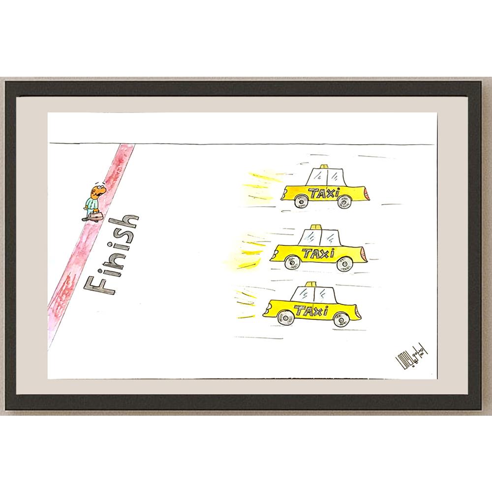 Amin Mohajevi 29x21cm Orijinal Karikatür BOD06667