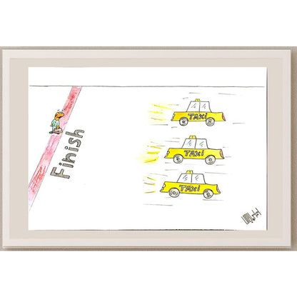 Amin Mohajevi 29x21cm Orijinal Karikatür BOD06667