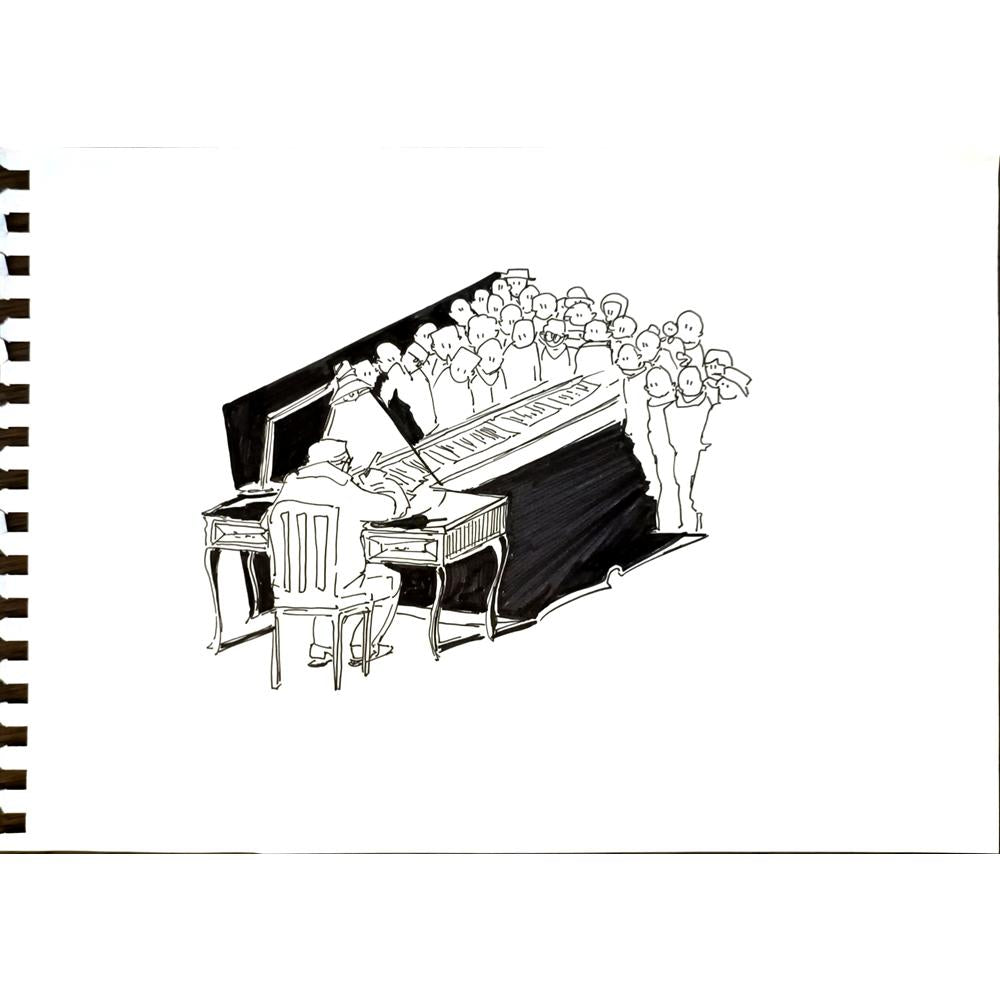 Derya Ülker 29x21cm Orijinal Karikatür BOD06668