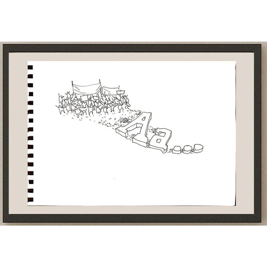 Derya Ülker 29x21cm Orijinal Karikatür BOD06669
