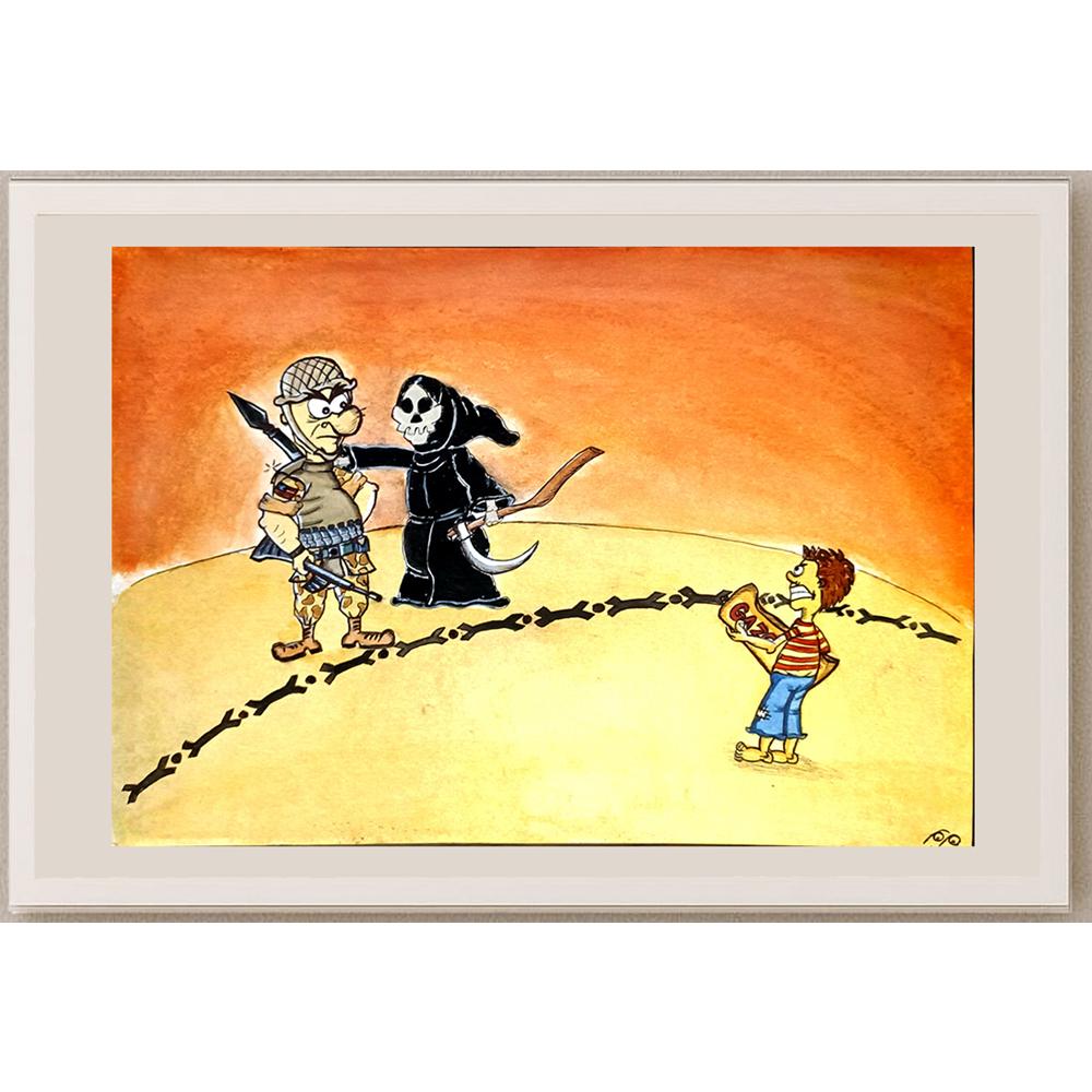 Maryam Rahimipoor 29x21cm Orijinal Karikatür BOD06671