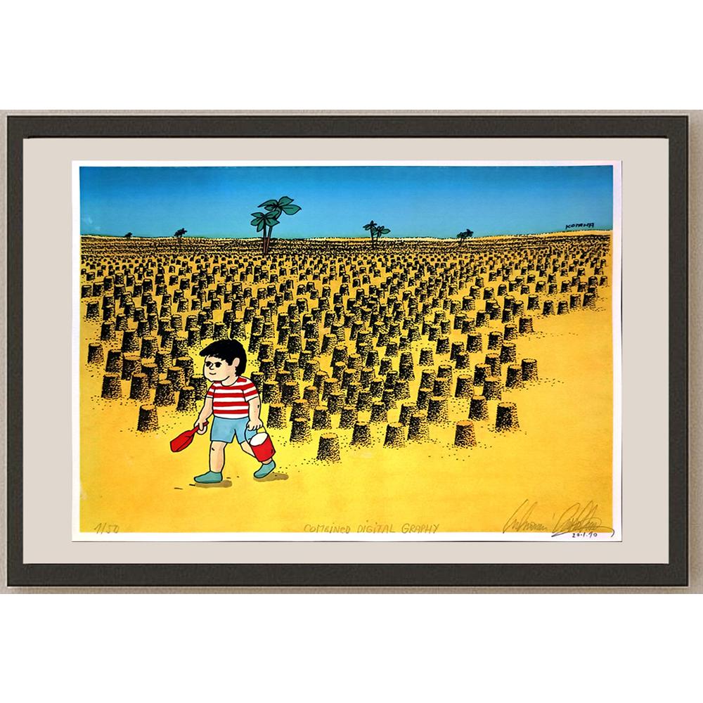 Lubomir Kotrha 21x21cm Orijinal Karikatür BOD06674