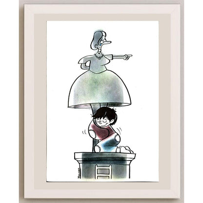 Seyed Yousef Rahimi 29x21cm Orijinal Karikatür BOD06685