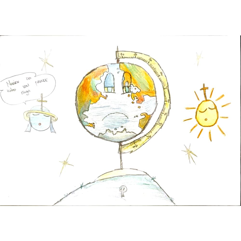 Dominik Joan 29x21cm Orijinal Karikatür BOD06686