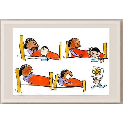 Zhao Shuai 29x21cm Orijinal Karikatür BOD06697