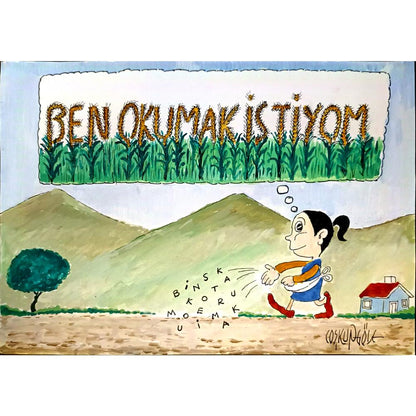 Coşkun Göle 29x21cm Orijinal Karikatür BOD06703