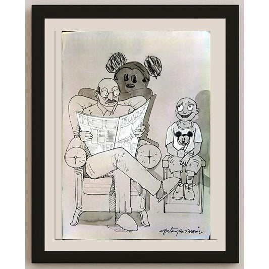 Oktay Bingöl 35x25cm Orijinal Karikatür BOD06708