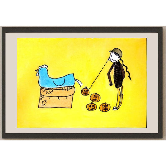 Geng Zhao Lian 29x21cm Orijinal Karikatür BOD06711