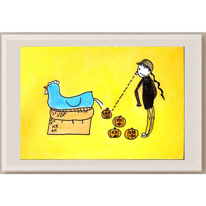 Geng Zhao Lian 29x21cm Orijinal Karikatür BOD06711